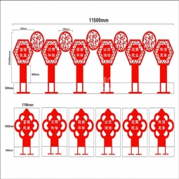 社會(huì)主義核心價(jià)值觀(guān)標(biāo)牌黨建文明宣傳牌戶(hù)外雕塑牌鐵藝烤漆景觀(guān)牌